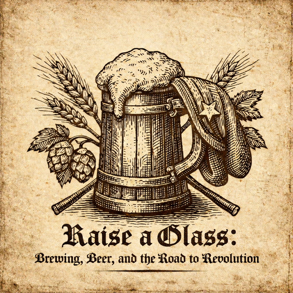 Raise a Glass: Beer, Brewing, and the Road to Revolution - logo